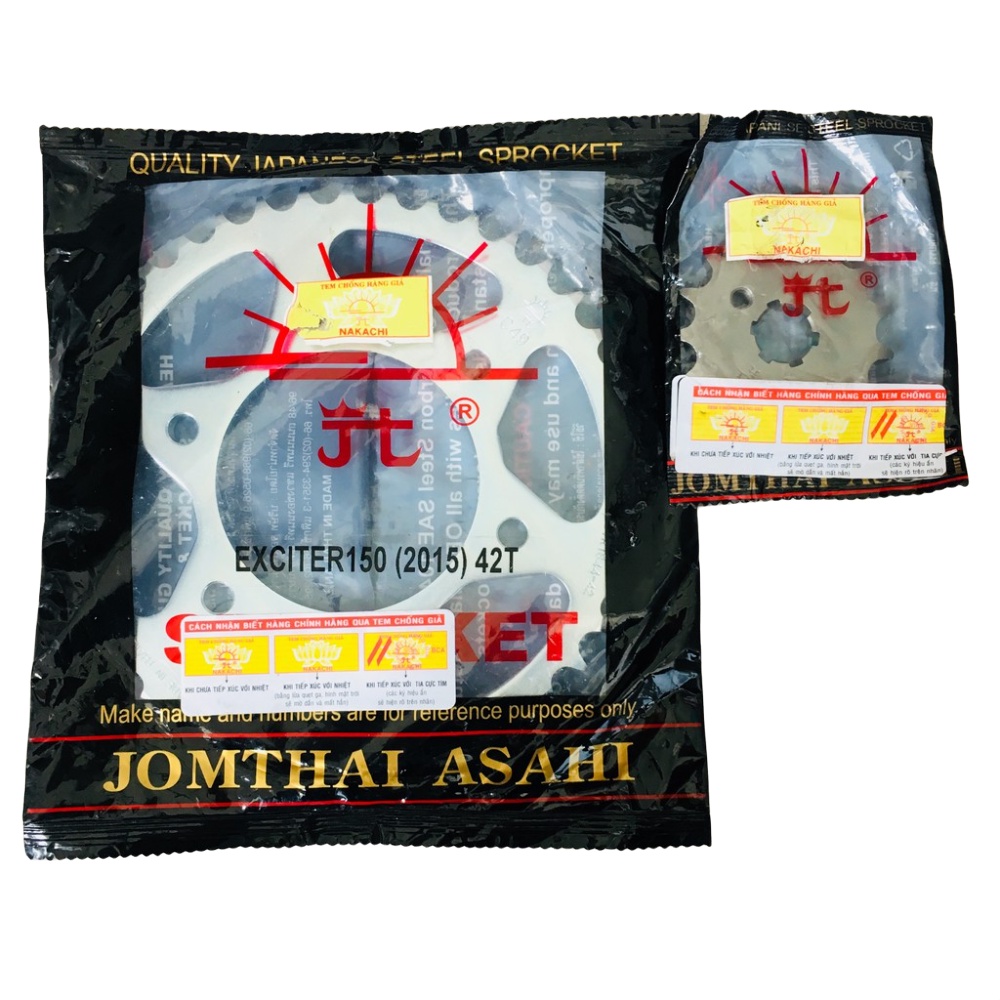 COMBO NHÔNG DIA MẶT TRỜI(Jomthai ) CHO XE EXCITER 150 42T-15T