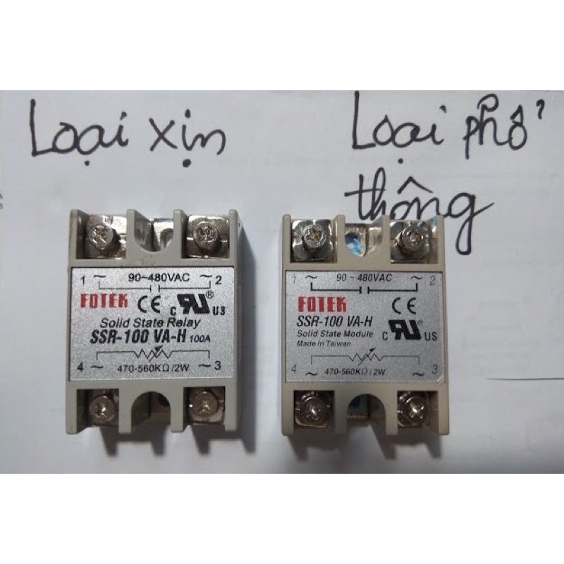 [RELAY/RƠ-LE] Rơ le bán dẫn Fotek SSR 25DA- 100DA DD - AA-H VA-H (loại tốt)