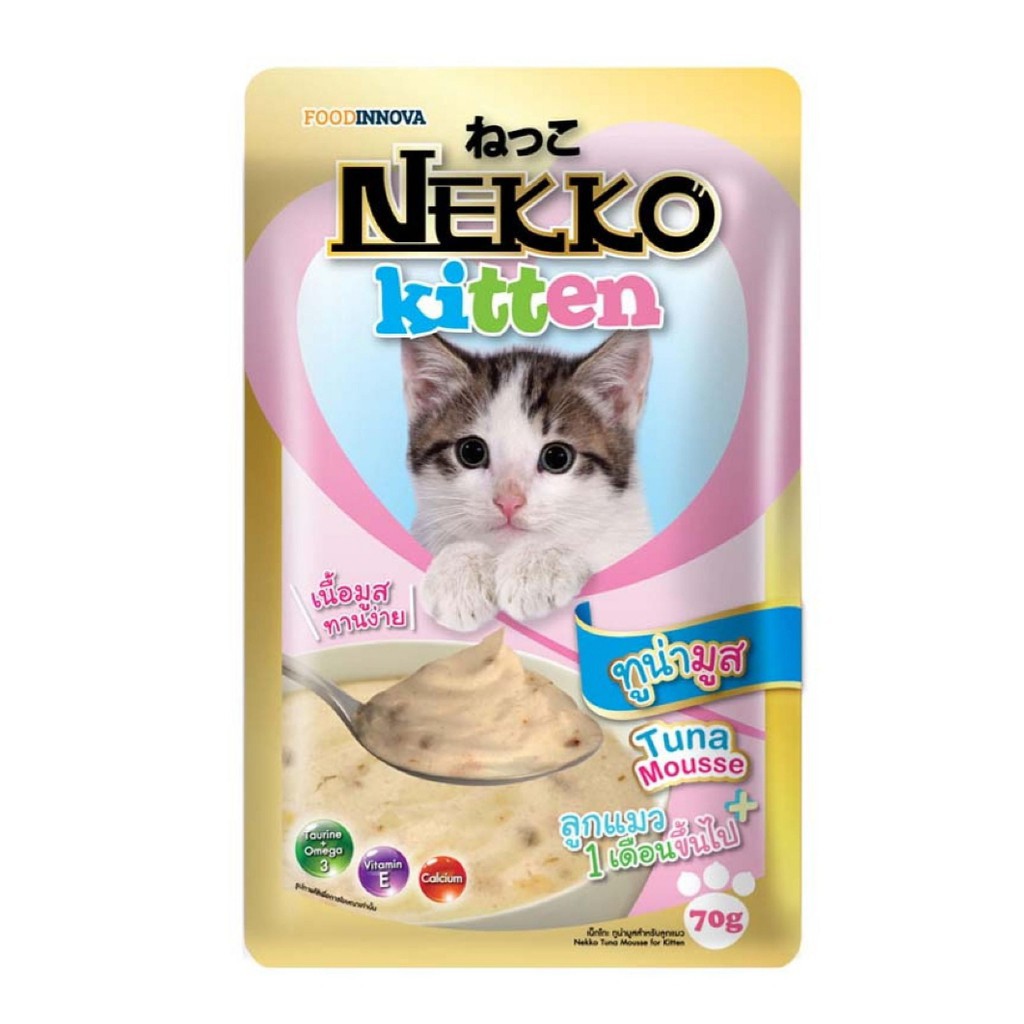 Pate cho mèo con Nekko Kitten 70g (MIX VI)