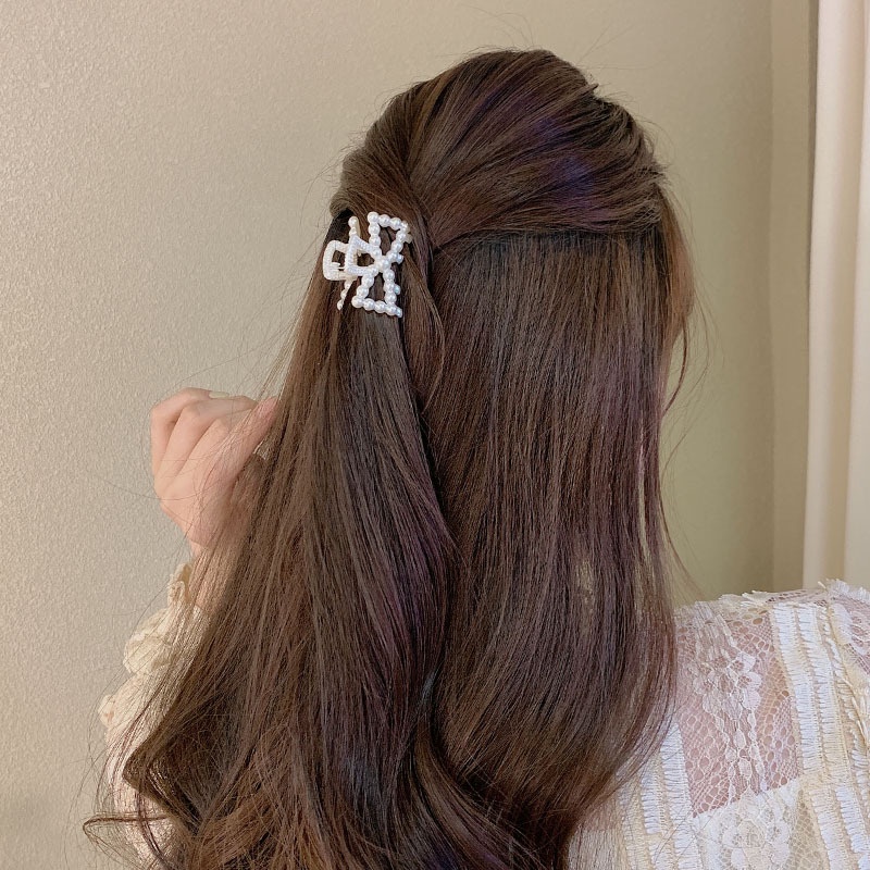 Kẹp Tóc Đính Ngọc Trai Thiết Kế Tinh Tế Thời Trang Hàn Quốc
