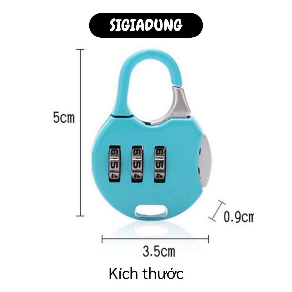 [SGD] Ổ Khóa Balo - Khóa Số Hành Lý, Vali, Túi Xách Mini Chống Trộm, 3 Mật Mã  4043