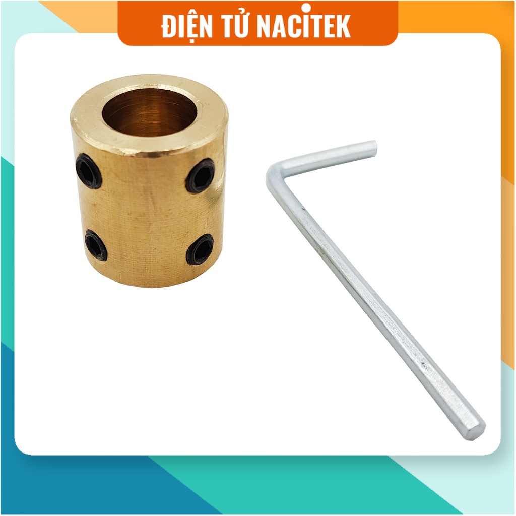 Khớp nối trục 5mm-10mm, 8mm-10mm, 6mm - 10mm, 8mm - 8mm, 8mm - 12mm, 10mm -10mm, 10mm- 12mm tùy chọn