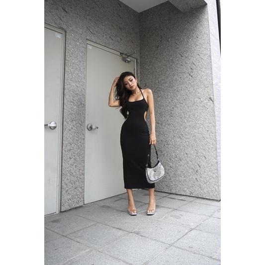 Đầm dài Mia cut out eo