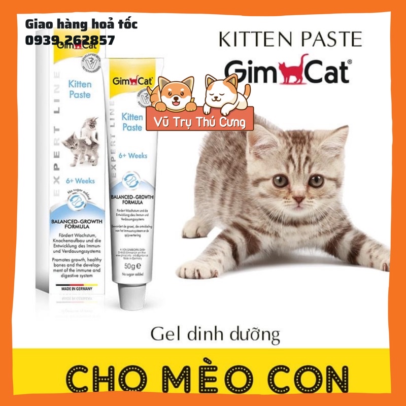 Gel dinh dưỡng cho mèo Gimcat, xuất xứ Đức, gel tiêu búi lông mèo Gimcat