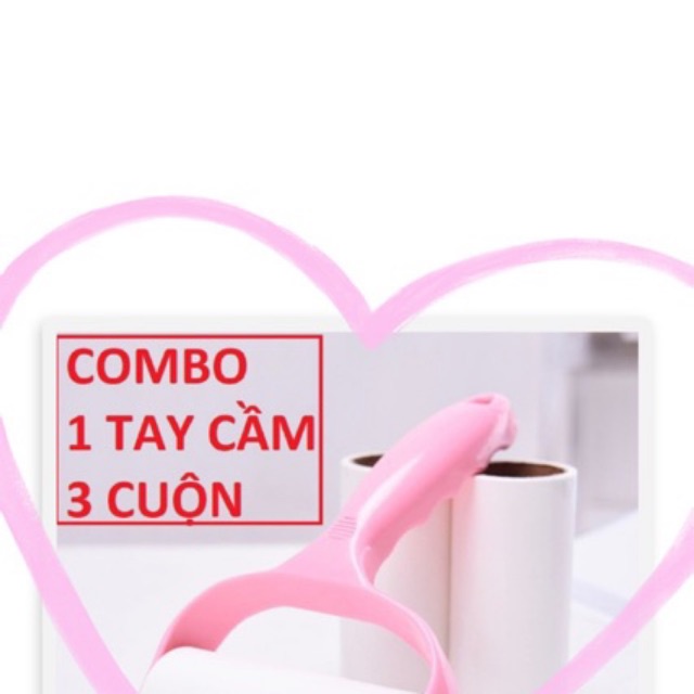 Cây Lăn Bụi Quần Áo Ga Giường, Sofa, Lông Chó Mèo Tiện Lợi Tặng Kèm Lõi