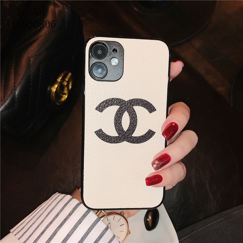 Ốp Điện Thoại Da Mềm In Logo Chanel Sang Trọng Cho Iphone 12 12 Mini