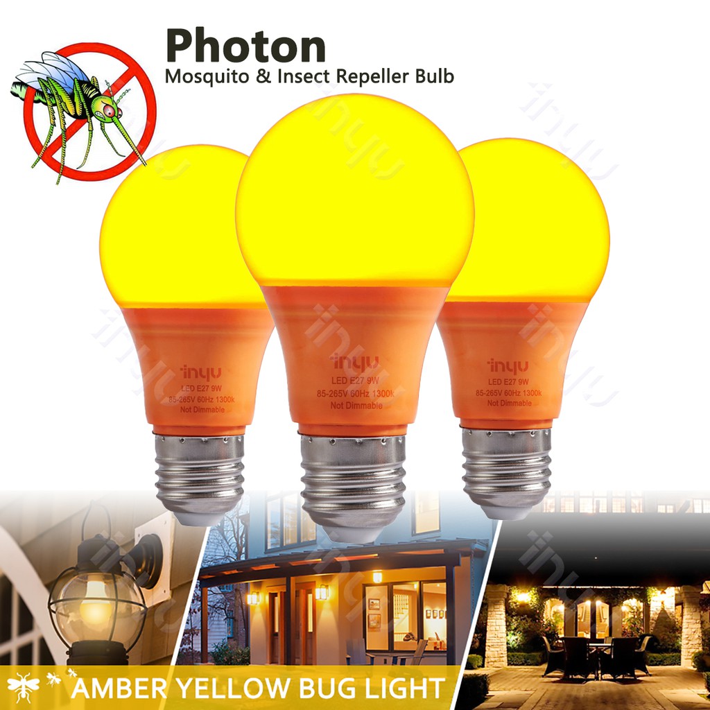Đèn ngủ bóng LED A60 9W E27 tương đương 40W ánh sáng màu vàng ấm áp dùng cho hiên ngoài trời/hàng lang