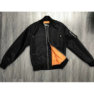 ÁO KHOÁC BOMBER PILOT ĐEN VINTAGE UNISEX NAM NỮ
