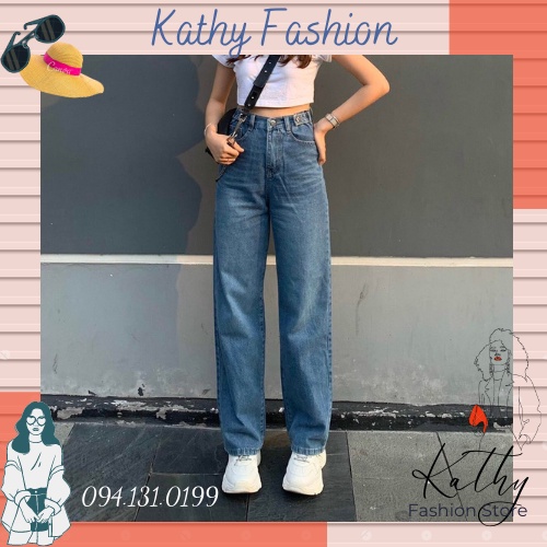 Quần jean ống rộng hàng VNXK lưng cao 5 nút form dáng cực chuẩn ( kèm hình thật) | BigBuy360 - bigbuy360.vn