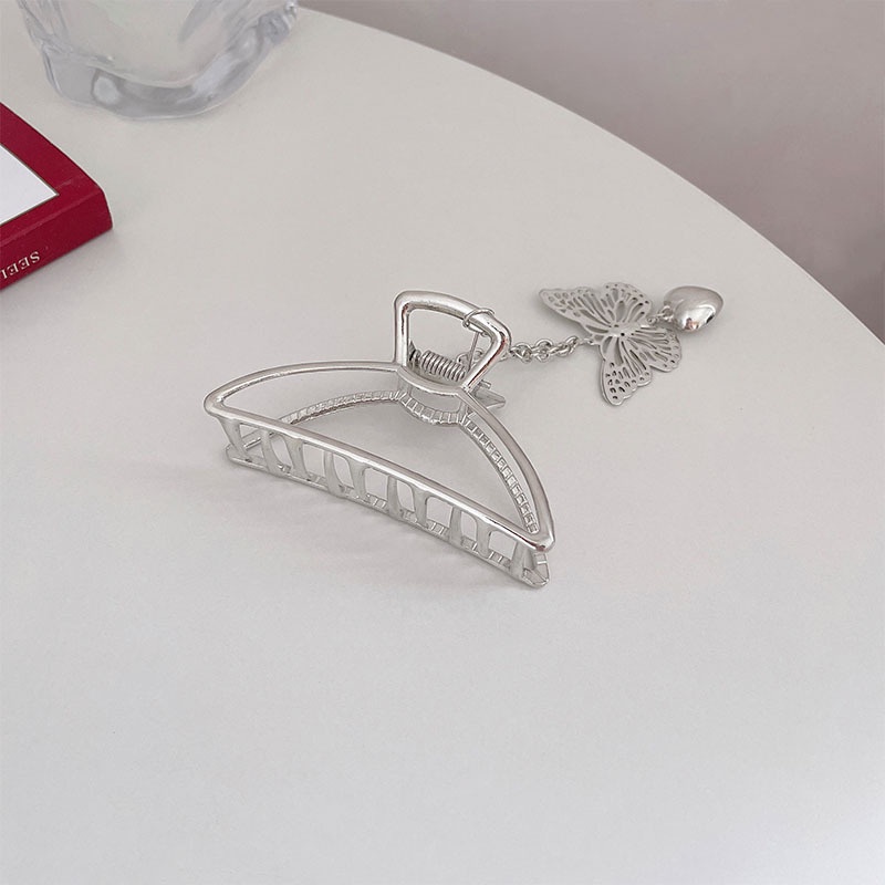 Kẹp Tóc Kim Loại Mặt Hình Bướm Phong Cách Hàn Quốc