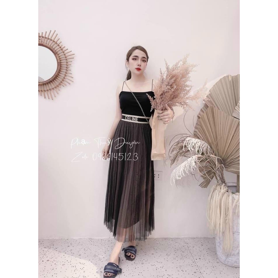 G35. 1902. CHÂN VÁY REN CHỮ CẠP