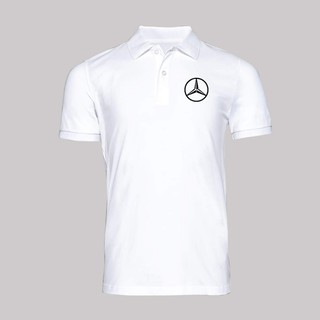 ÁO POLO NAM  CỔ BẺ VẢI  COTTON  LOGO MERCEDES CAO CẤP