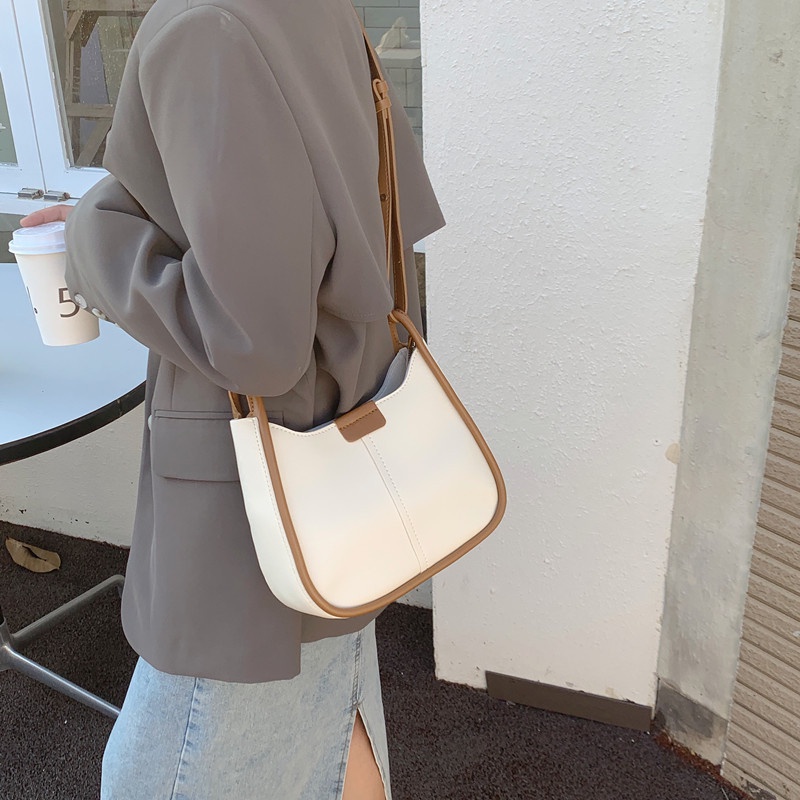 Túi Đeo Chéo Nữ, Túi Đeo Vai Da Dày Kiểu Dáng Basic Phong Cách Đơn Giản Superbag 386