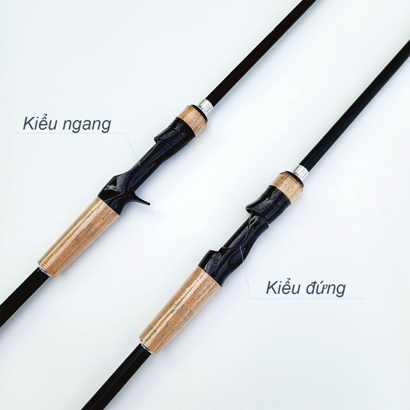 cần câu lure máy ngang và máy đứng carbon Mantis