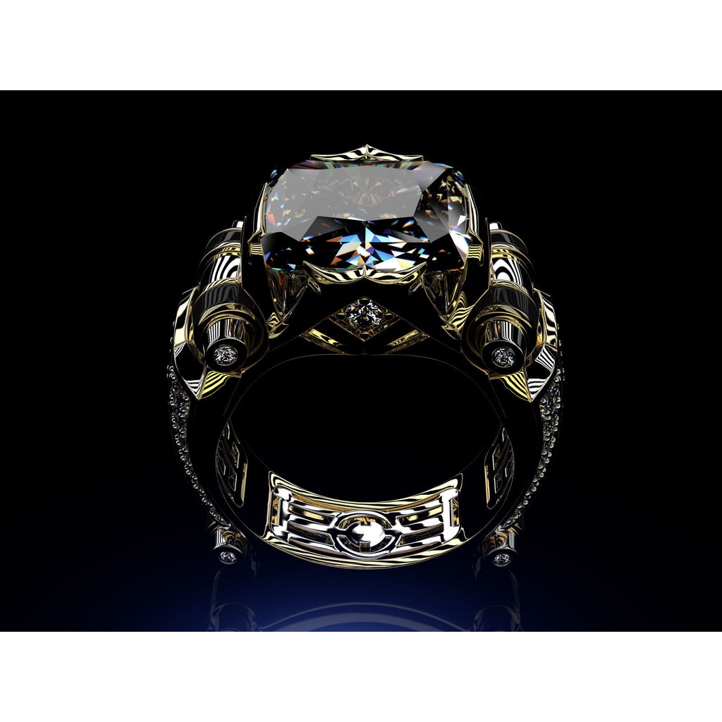 Nhẫn Nam Phụ Kiện Sáng Tạo Độc Đoán Phân Màu Design-AIFEI3