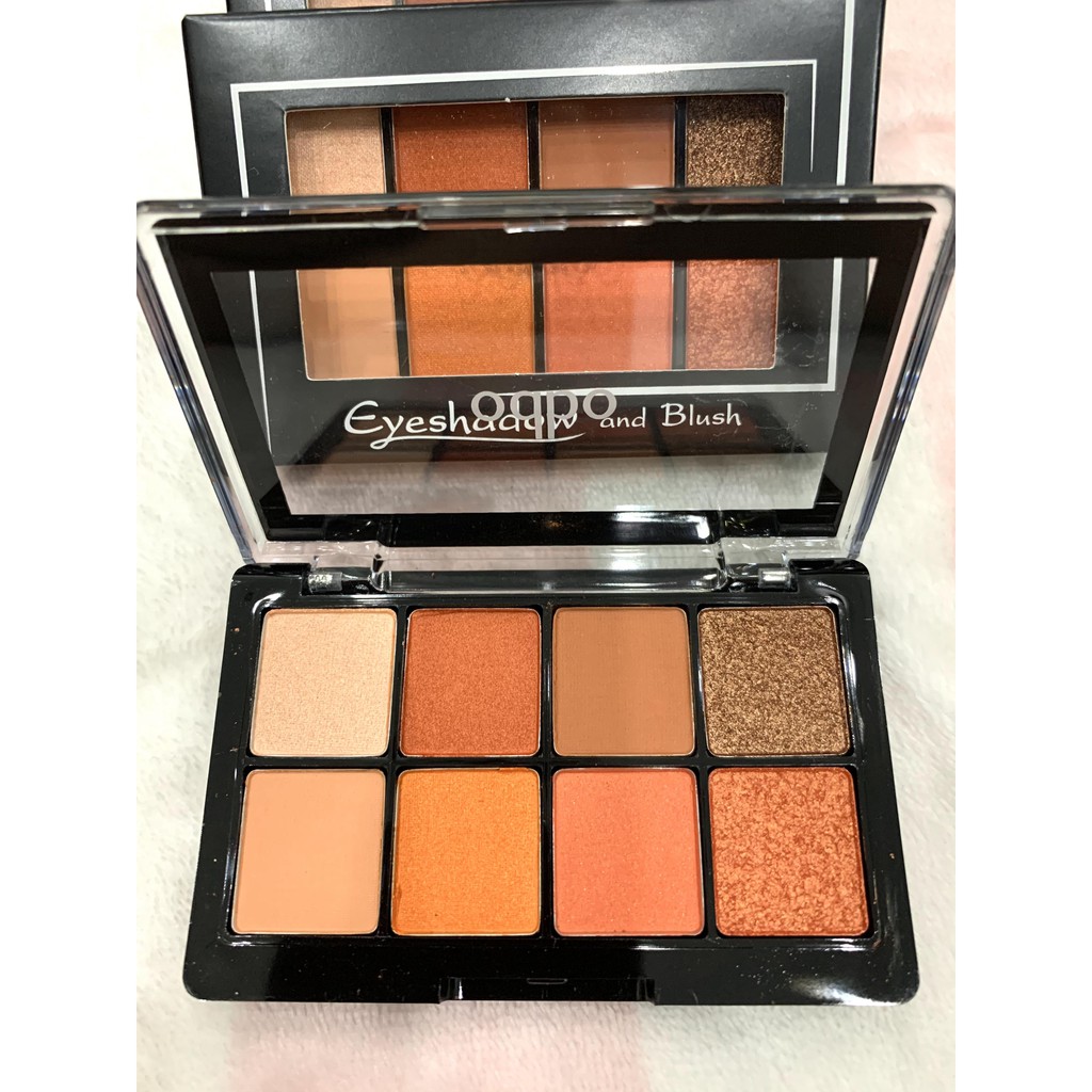 BẢNG MÀU MẮT 8 Ô 2 TẦNG ( CÓ MÁ HỒNG) ODBO EYESHADOW AND BLUSH OD1022