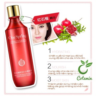 Nước hoa hồng toner ONE SPRING lựu đỏ