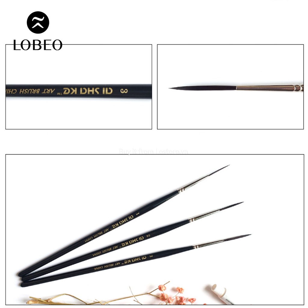[LOBEO] Cọ vẽ rigger Ishake lông nhân tạo