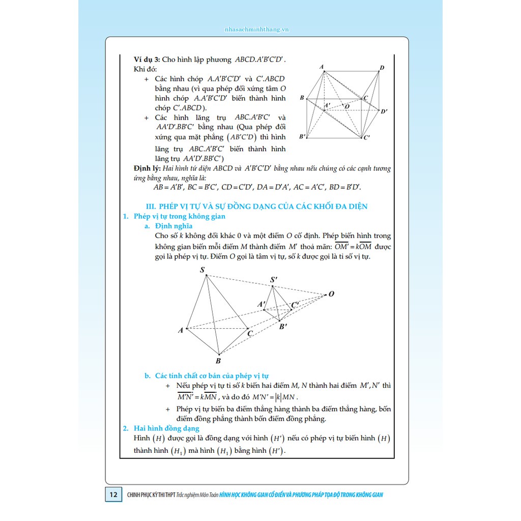 Sách - Chinh phục kỳ thi THPT trắc nghiệm môn Toán, hình học không gian cổ điển và phương pháp tọa độ trong không gian T