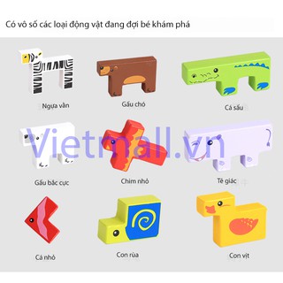 Đồ chơi gỗ sáng tạo mô hình các con vật ngộ nghĩnh đồ chơi quà tặng cho bé ( bán buôn/ bán lẻ)