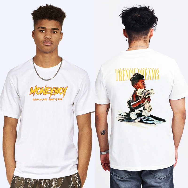 Áo Thun Ngắn Tay Dáng Rộng In Hình Thời Trang Cá Tính