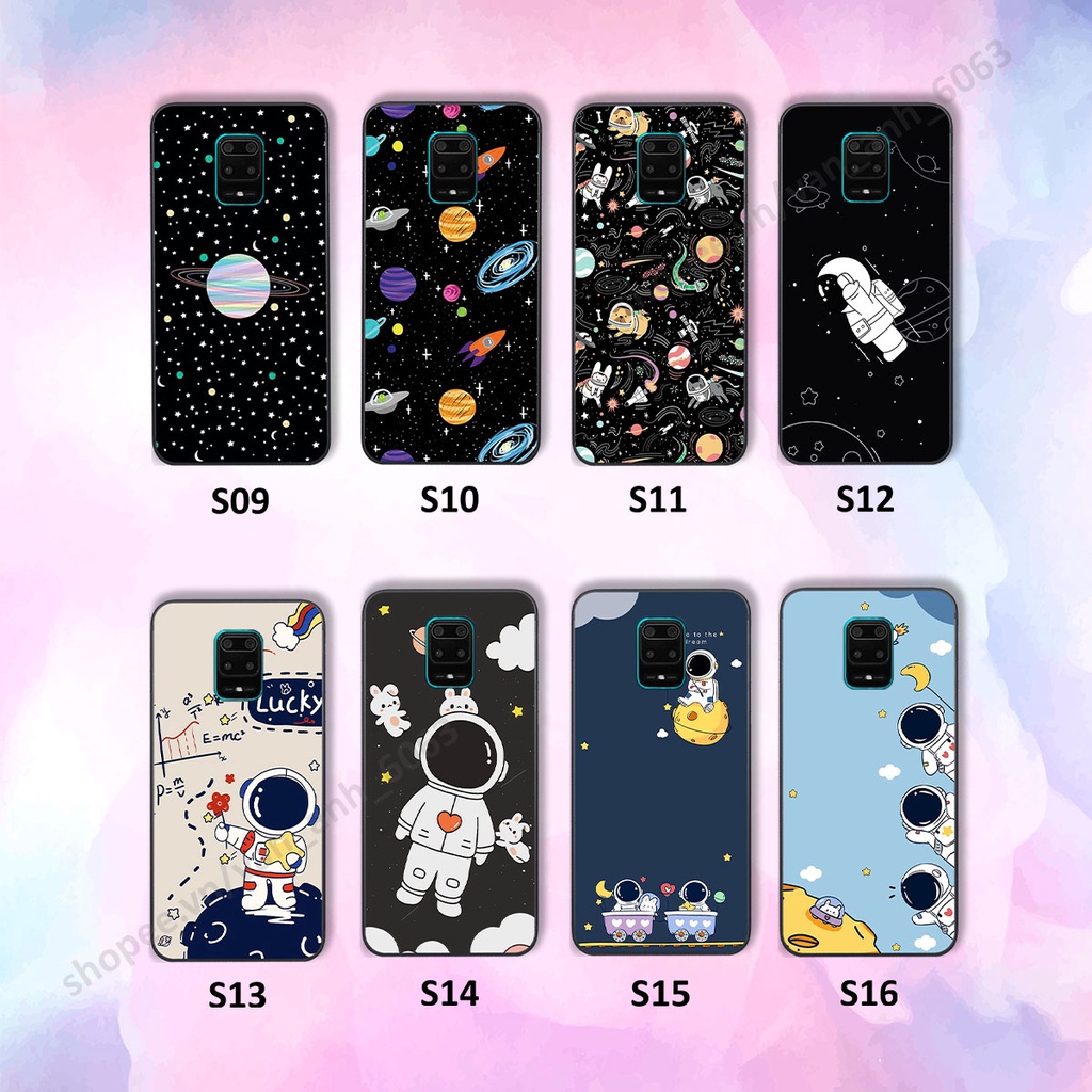 Ốp Xiaomi Redmi Note 9 / Note9s / Note 9 Pro hình bầu trời, phi hành gia đẹp, ốp lưng điện thoại xiaomi viền dẻo cao cấp