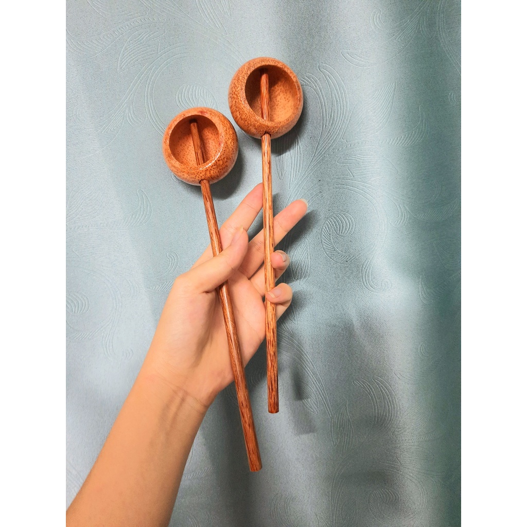 Gáo Múc Rượu, Muỗng Gỗ Dừa Decor Trang Trí -Duonghieu6789