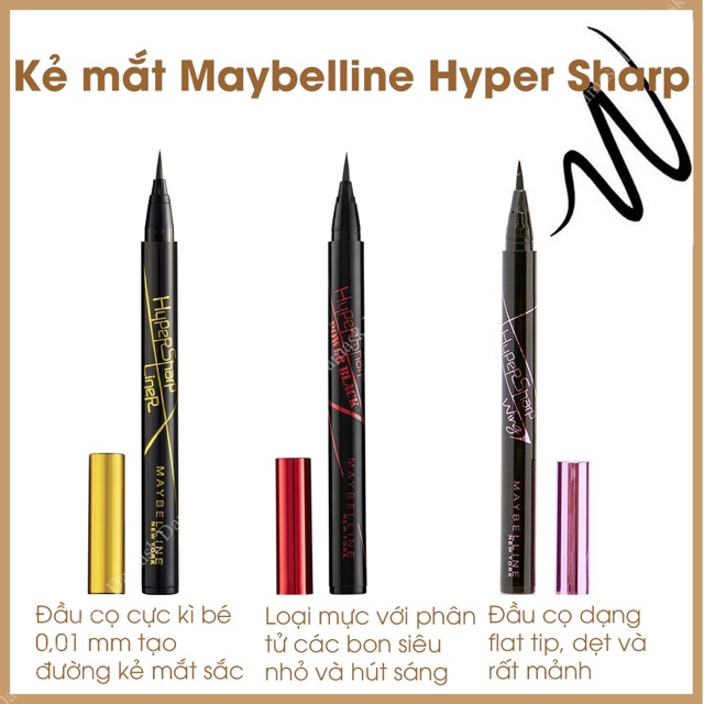 Bút kẻ mắt Maybelline Hypersharp Laser Liner màu Vàng