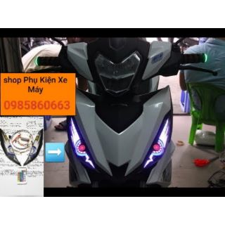 Đèn Led Mắt Cú Audi Điều Chỉnh 16 màu lắp xe WinNer