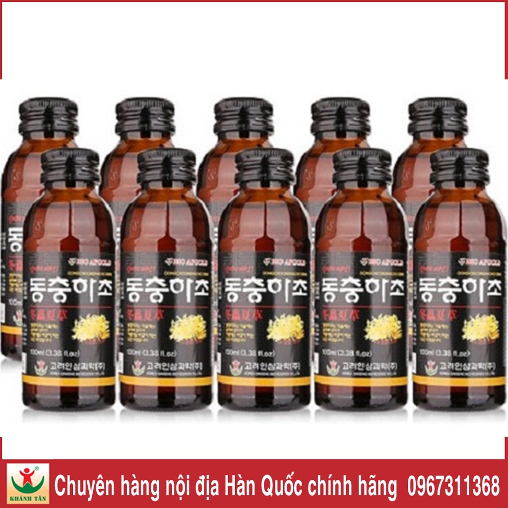 Nước Uống Đông Trùng Hạ Thảo🔥FREE SHIP🔥Dongchoonghacho Drink ( chai 100ml * 10 Chai/ Hộp )