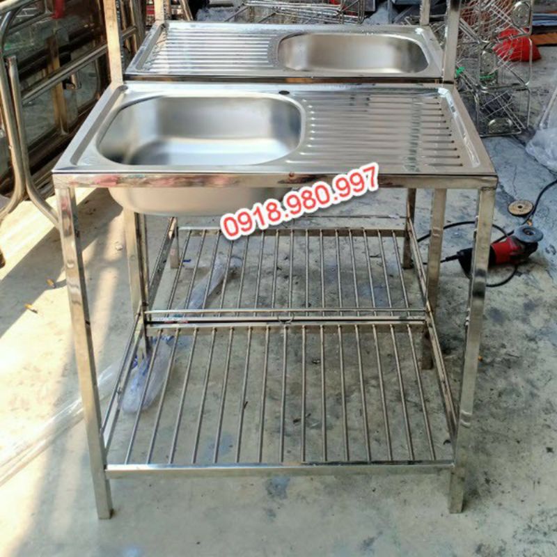 Chậu rửa inox, Combo chậu rửa inox có chân