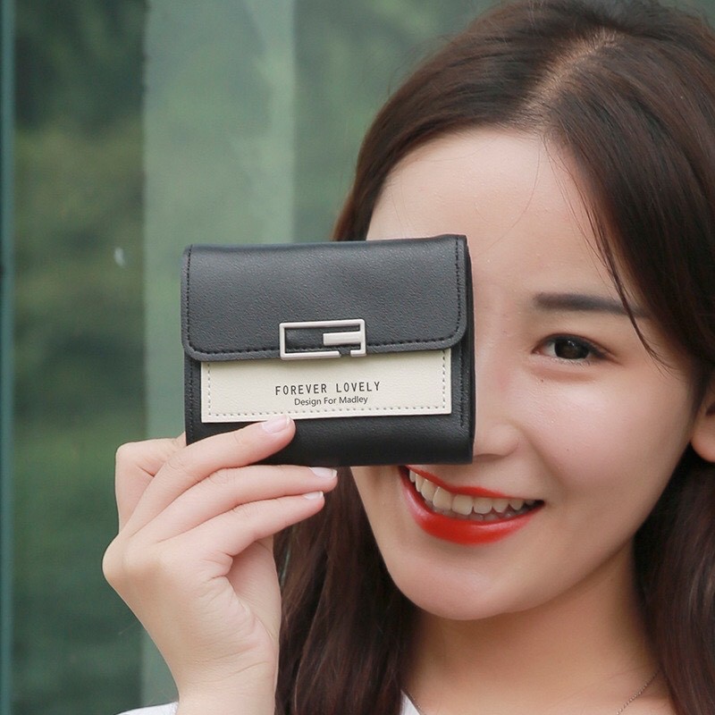 Ví nữ mini ngắn đẹp cầm tay cao cấp đựng tiền nhiều ngăn giá rẻ  thời trang Hàn Quốc TAKASTORE VN125