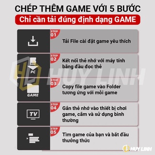 HDMI Stick Game Stick HDMI 3000+/10000+ Trò Chơi hỗ trợ 4K - 2 Tay cầm không dây tùy chọn phiên bản
