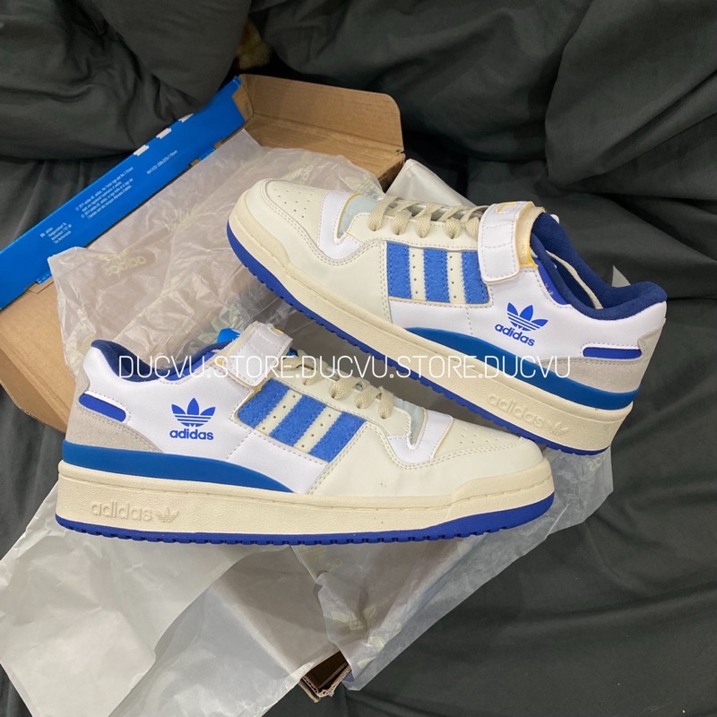 GIÀY ADI.DAS FORUM 84 LOW WHITE BLUE LAI AU [ FULL BOX + FREE SHIP ]