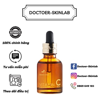 SERUM VITAMIN C 16,5% Goodndoc 30ml- Sáng Da, Mờ Thâm, Giảm Nám[Chính Hãng]