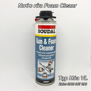 Nước rửa keo bọt nở (Foam) thương hiệu Soudal 500ml
