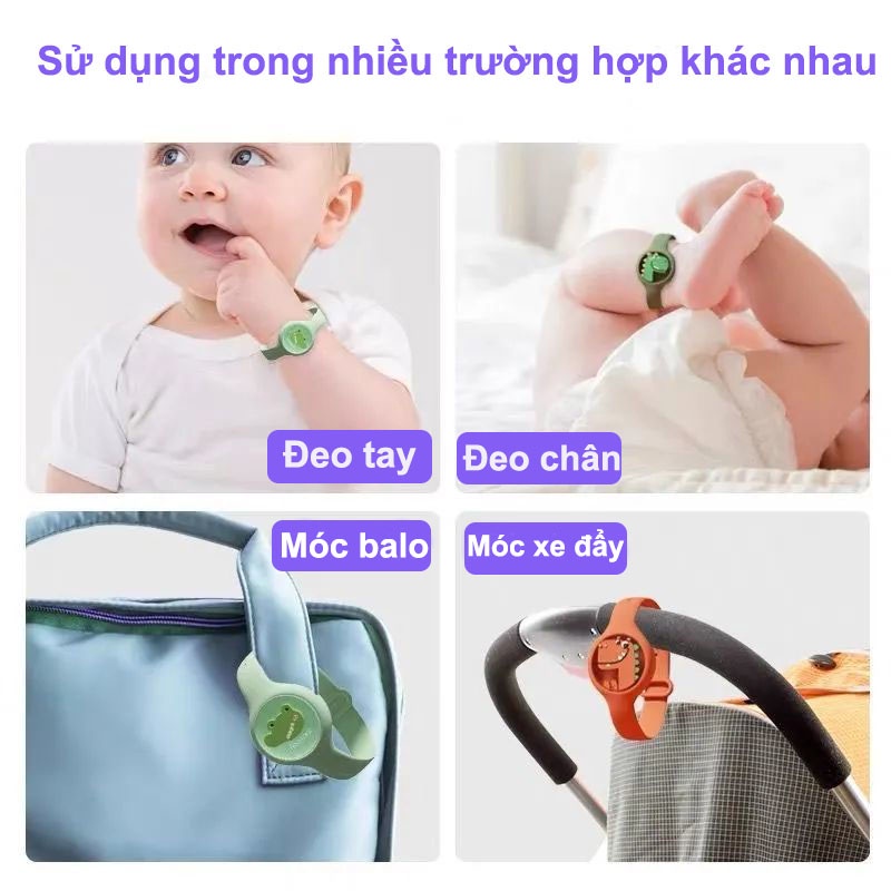 Đồng Hồ Đuổi Muỗi, Kép Chống Muỗi Cho Bé