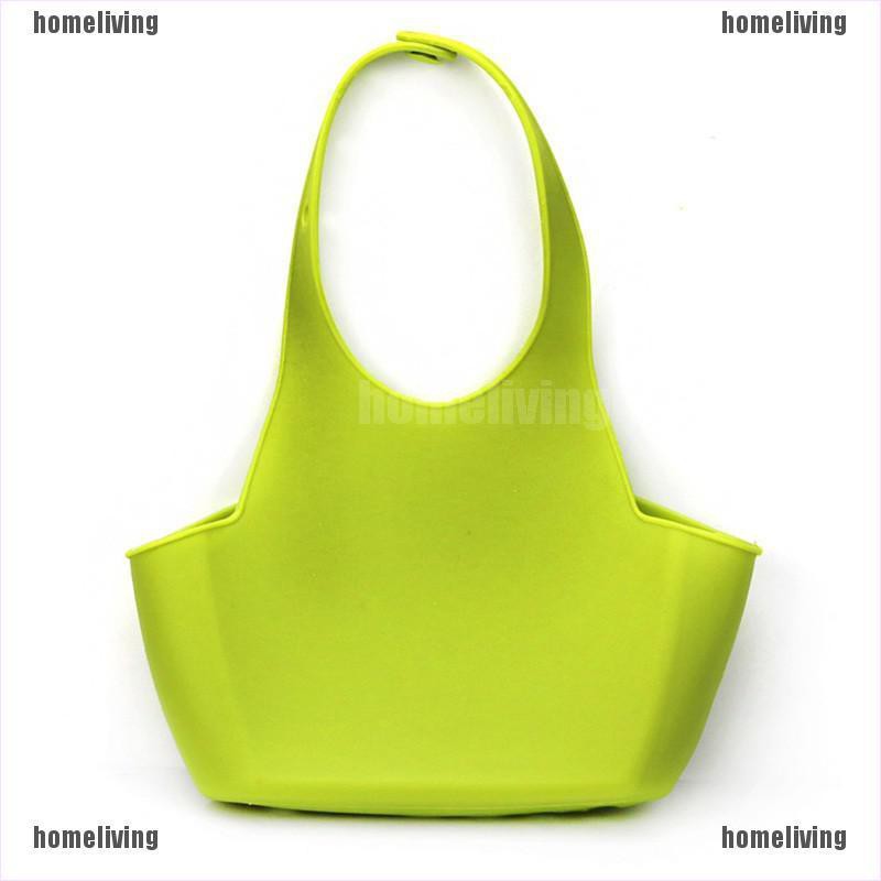 Rổ nhựa đựng xốp rửa chén treo bồn rửa tiện dụng cho nhà bếp