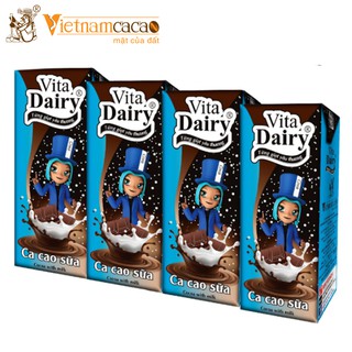 Lốc 4 hộp Cacao sữa Socola  - Vinacacao 180ml