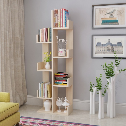 KỆ SÁCH 5 TẦNG CAO 1m2 - XƯƠNG RỒNG - CHỮ U 8 NGĂN - 2 GIAN 11 NGĂN - TỦ GỖ GP107 ĐA NĂNG