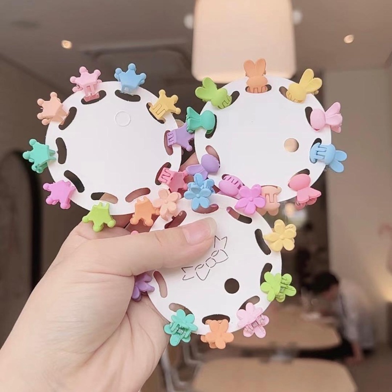 Bộ Kẹp Tóc Mini Nhiều Màu Sắc Dễ Thương Cho Bé Gái
