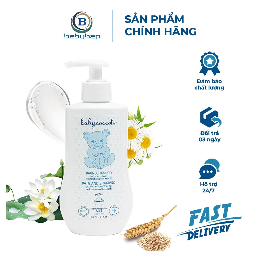 Sữa Tắm Gội Chiết Xuất Hoa Sen Babycoccole 0M+ An Toàn Tuyệt Đối Cho Trẻ Sơ Sinh