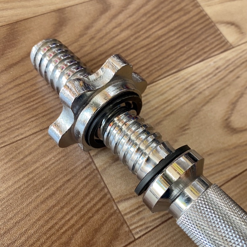 Đòn tạ tay xi inox đẹp xuất sắc - hình chụp tại shop ( 1 cái )