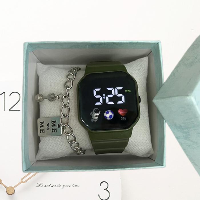 Đồng Hồ Điện Tử Chống Thấm Nước Có Đèn LED Công Nghệ Đơn Giản Thời Trang Cho Nam Và Nữ