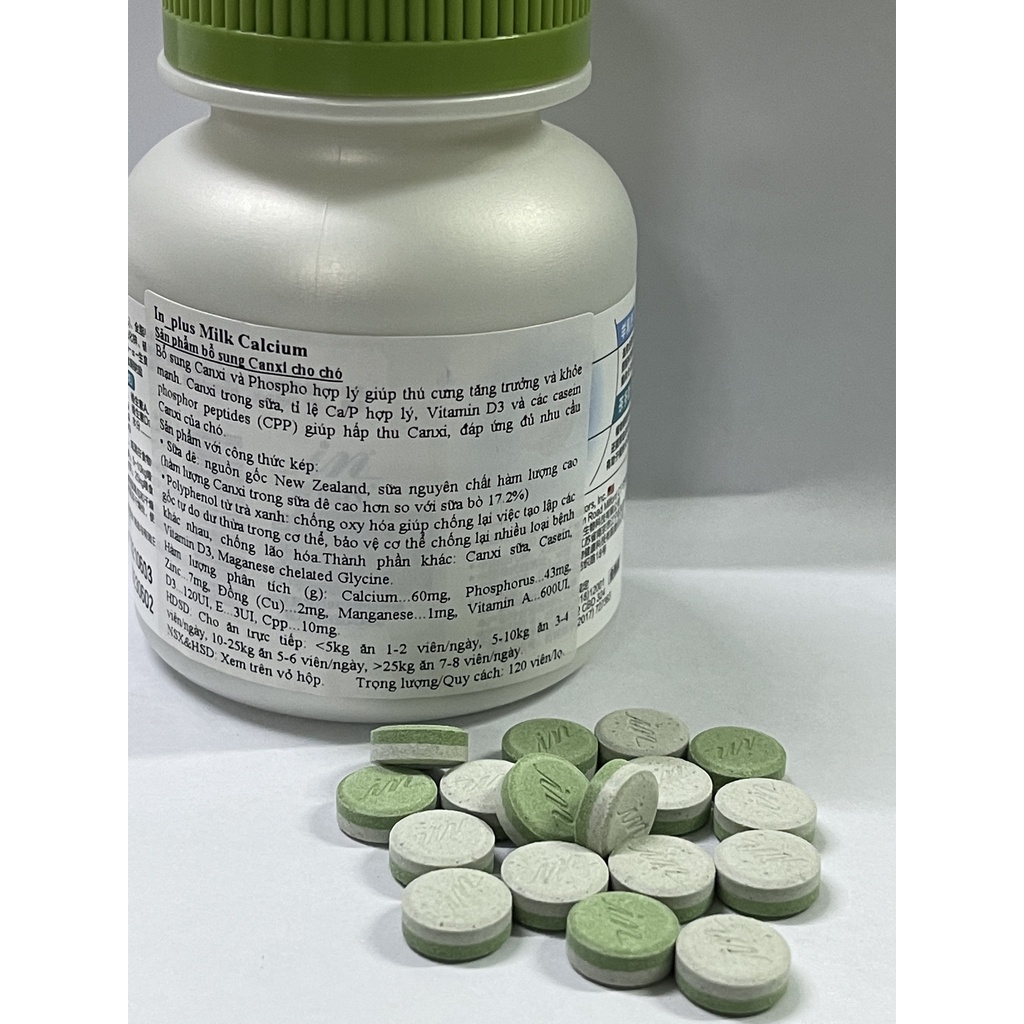 Bổ sung Canxi - vitamin và khoáng cho chó Inplus USA 💥 FREESHIP💥2 loại sản phẩm bổ sung canci và 11 vitamin khoáng chất