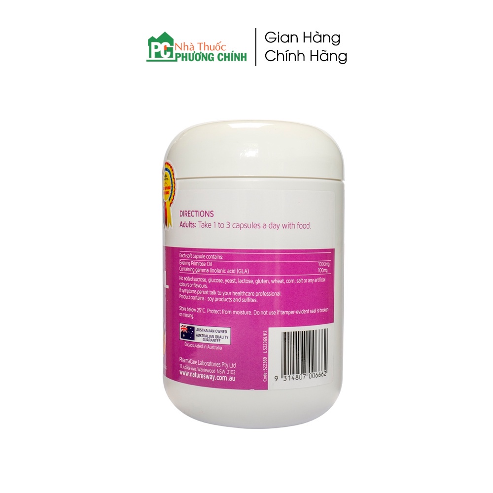 Viên Uống Tinh Dầu Hoa Anh Thảo Evening Primrose Oil Nature's Way