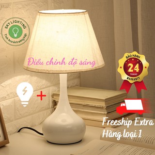 Đèn ngủ để bàn, đầu giường khách sạn trang trí phòng ngủ phong cách Bắc Âu  có điều chỉnh độ sáng