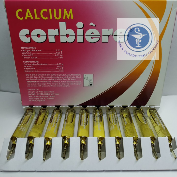 Calcium corbiere trẻ em bổ sung canxi hộp 30 ống 5ml | Thế Giới Skin Care