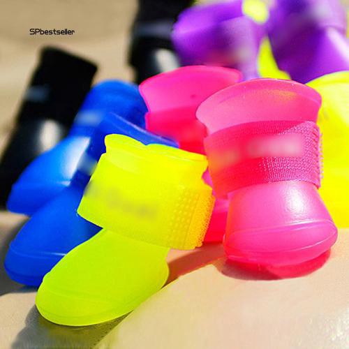 Giày bốt cao su chống thấm nước dành cho thú cưng sáng tạo đáng yêu