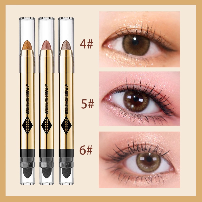 Set 6 Phấn Mắt Hai Đầu Trang Điểm Chuyên Nghiệp